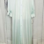 Vanity Fair  Women's Sz S Button Front Nightgown Sleepwear Gown Light Blue NWT Photo 0