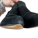Corso Como Black Suede Leather Pull On Stiletto Heels Booties Size 7.5 Photo 3