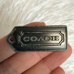 Coach 1.5" Dark Gray Fob Bag Charm Hang tag Hangtag Photo 0