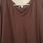 Zac and Rachel  Chocolate Brown V-Neck Blouse Photo 7