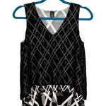 White House | Black Market WHBM Layered Split Back V Neck Sleeveless High Low Blouse Photo 0