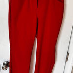 EXPRESS red dress pants size 2R editor straight leg Photo 0