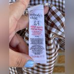 nobody's child gingham dress in brown size 8 White Photo 13