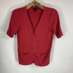 Talbots  Pink Fitted Cardigan Sweater Medium Photo 4