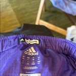 Adidas  Black Shorts with Purple Trim Photo 2