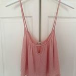 Free People Free to Be Blush Pink Cami Tank Swing Crop Tank Top Size Large Photo 3