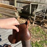 BP Lance Block Heel Bootie In Cognac Oiled Leather by size 8 fall winter casual Photo 6