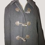 Brooks Brothers Wool Blend Black Duffle Coat Toggle Closures Size 12 Photo 4