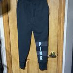 PINK - Victoria's Secret Pink Victoria’s secret’s black reflective joggers​​​ Photo 5