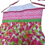 Lilly Pulitzer  Womens Strapless Floral‎ Midi dress Multicolor Sz 8 Casual Photo 6