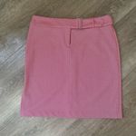 EXPRESS  NEW Red Herringbone Pencil Mini Skirt Holiday Festive Size 9/10 NWT Photo 2