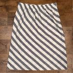J.Crew NEW Linen Blend Striped Casual Pull-On Style New With Tags Knee Length Photo 5
