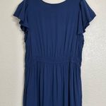 Knox Rose  Navy Blue Flutter Short Sleeves Tiered Midi Dress, Size XL Photo 7
