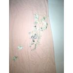 Natori NWT S New Designer  Peach Womens Blush Flowers Embroider Cotton Night Gown Photo 2