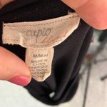 cupio  Black V-Neck Tunic Tee Shirt Womens M Soft Stretch Short‎ Sleeve Basic Top Photo 7