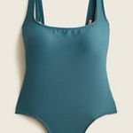 J.Crew  Ribbed squareneck one-piece Swimsuit‎ Photo 0