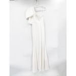 Sachin + Babi  Aubrey Ivory Satin Crepe Bow Shoulder Formal Gown Size 2 Photo 9