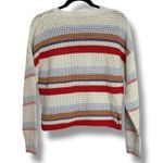 Joie  Ivory Striped Open Knit Sweater Women’s Medium NWOT Boho Fall Hues Photo 5