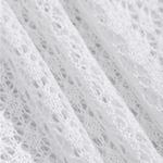 Berlook White Crochet Mesh Skirt Blouse Photo 7