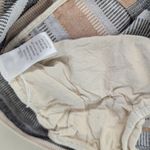 RTR sz2 Rosetta Getty Apron Wrap Halter Top Tan Black Jacquard Stripe Sleeveless White Size 2 Photo 8