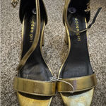 Madden Girl  Women's Beella Heeled Sandal Gold 6 NEW Photo 0