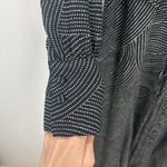 Madewell  Tie Waist Midi Dress Dot Black Long Sleeve A Line Godet Small NWT Photo 8