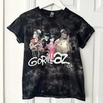 Gildan Gorillaz Black Tie Dye Graphic Band Tee Small  Y2K White Stitch Photo 0