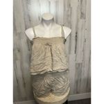 Simplee Tan two piece set of shorts and top Tan Size L Photo 1
