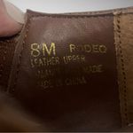 ELLEMENNO Rodeo Women's Brown Leather Western Style Ankle Boots Size 8 | EUC Photo 6