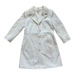 Old Navy Vintage  Peacoat Coat Wool Blend Ivory Women's Size Large Photo 2