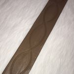 Genuine Leather Women’s Brown Loop Design Belt with Oval Buckle Photo 2