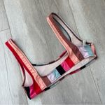 Solid & Striped Elle Bikini Top malibu stripe womens small colorful swim summer Photo 1