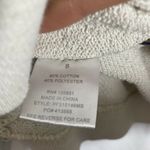 Pink Rose Sweater Womens Size Small Cream Grey Striped Crochet Long Sleeve Photo 6