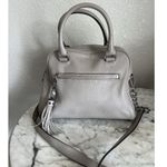 Michael Kors Bag Knox Tassel Taupe Pebbled Leather Purse Handbag Crossbody Photo 0