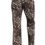 PaperMoon Leopard Print High Rise Jeans Wide Leg Cropped Size Medium NEW Photo 2