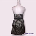 Akira Black Label Purple/Green/Black Strapless Corset Mini Dress NWT Sz M Photo 2