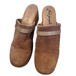Free People  Calabasas Clog Suede Cognac 41 Rivets Brown Photo 2