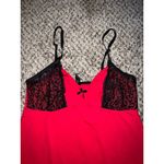 Marilyn Monroe Women's Red with black‎ lace nightgown size medium Photo 1