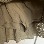 ZARA  Green Smocked Eyelet Lace Skirt Size S Photo 8