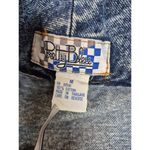 Vtg 80s 90s Pretty Bleu Metallic Gold Embroidery Double Breasted Denim Jacket M Blue Size M Photo 3