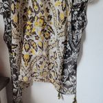 Woven Heart Floral Kimono with Yellow and Black Pattern SizeS/M Photo 2