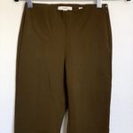Vince NEW High Waist Crop Flare Pant in Olive Night Green Photo 3