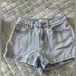 PacSun  light wash denim shorts cuffed hem Photo 0