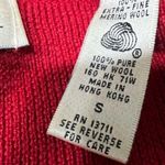 Valerie Stevens Vintage  Red Merino Wool Double-Breasted Cardigan small Hong Kong Photo 3