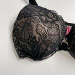 Isaac Mizrahi  Bra Perfect Coverage Lace Padded Underwire Adjustable Black Nude Photo 2