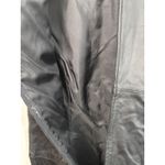 Vtg 90s Y2K SPENSER JEREMY Black Leather Sheath Dress 10 Sleeveless Biker Photo 3