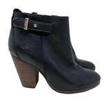 Coach Hewes Safari Leather Block Heel Bootie Boots Photo 1