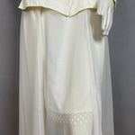 Vintage Dress Wedding Blazer Androgynous Cream White Reception Non Photo 14