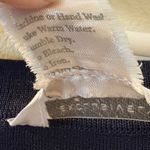 Misook Exclusively  Navy White Stripe Lightweight Sweater Size Large Photo 2