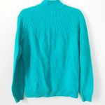 Vineyard Vines  Sweater Quarter 1/4 Zip Teal Blue Green Cableknit Shoulders Sz M Photo 9